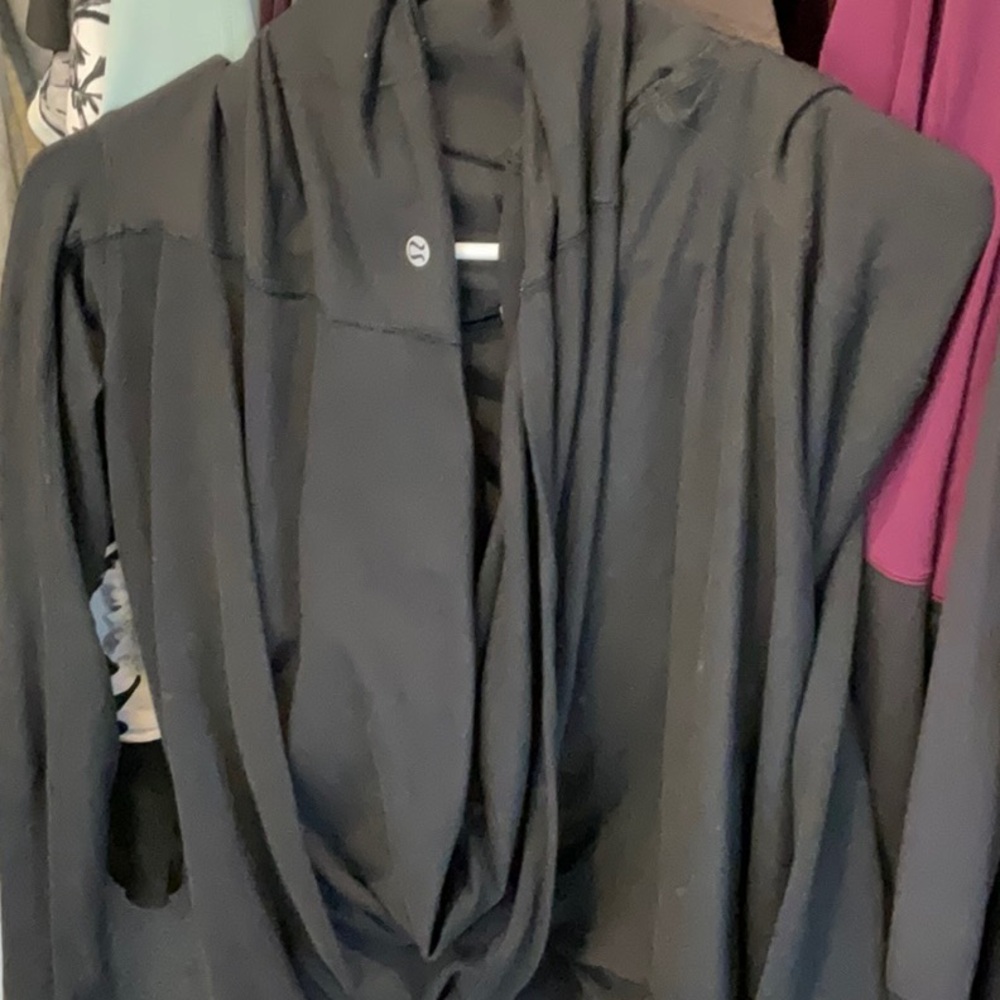 lululemon athletica Black Drape yoga top